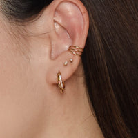 Isla Double Hoops | Gold