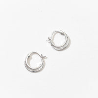 Isla Double Hoops | Silver