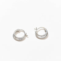 Isla Double Hoops | Silver