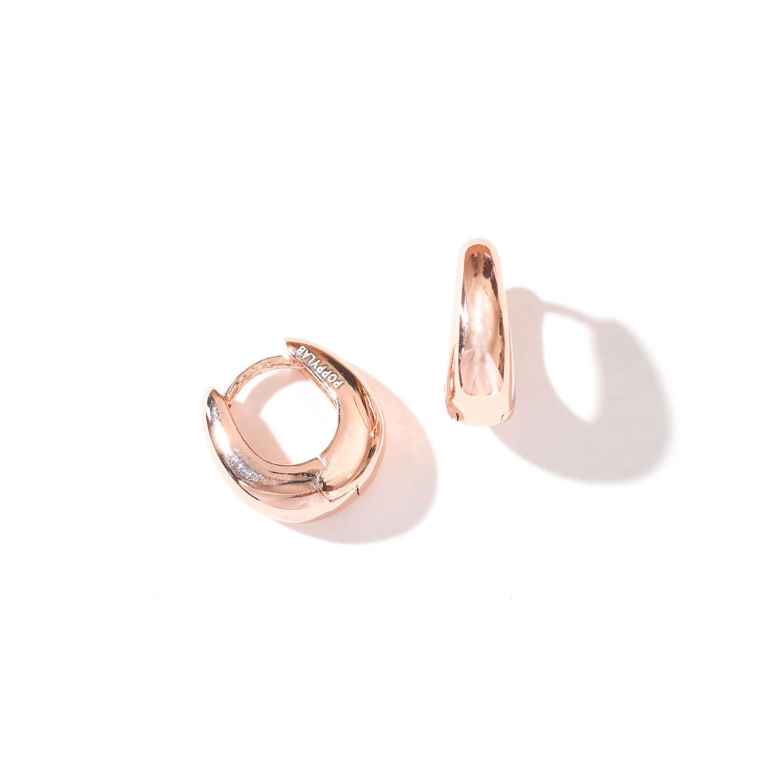 Signa Minimalist Huggies | Rose Gold