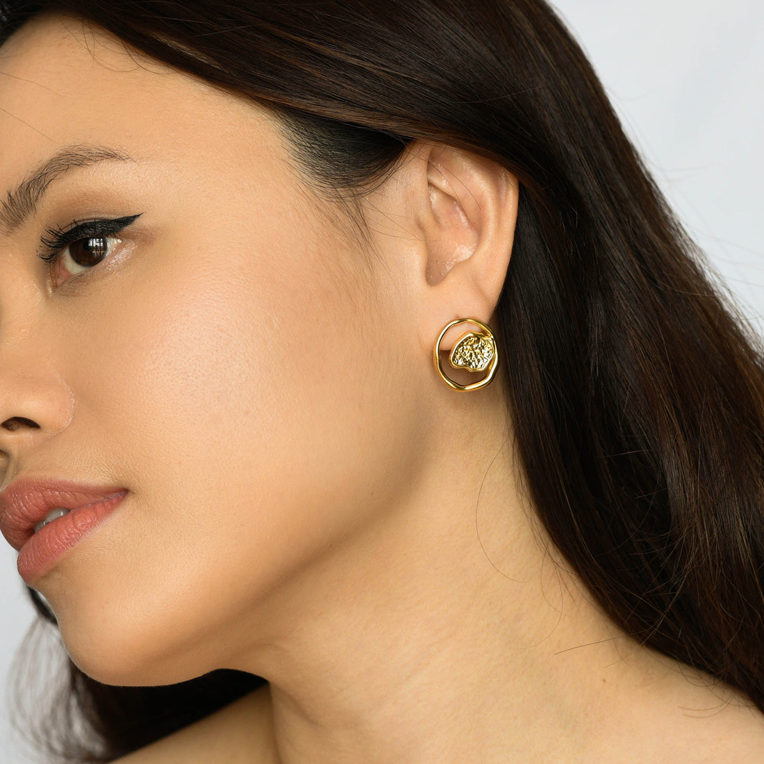 Lani Lava Studs SST