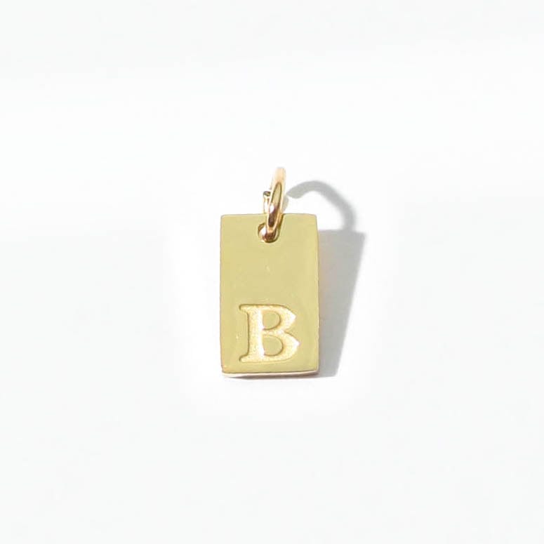 Alphabet B Charm | Gold