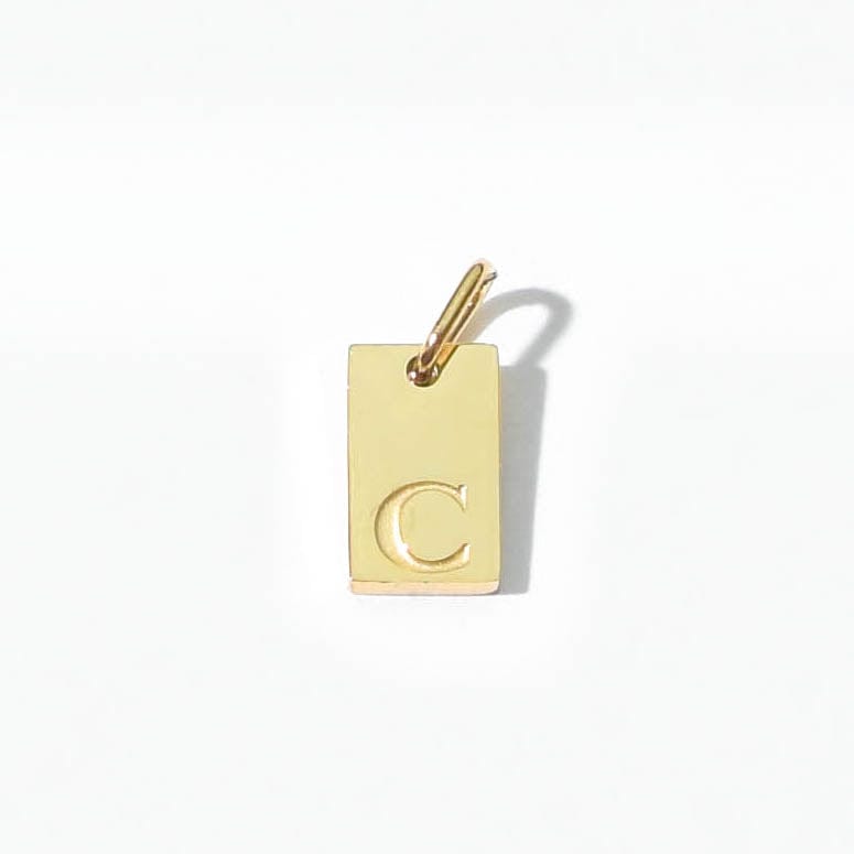 Alphabet C Charm | Gold