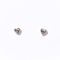 Aina Baby Heart Studs | Silver