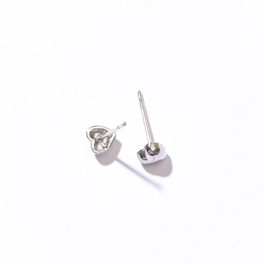 Aina Baby Heart Studs | Silver