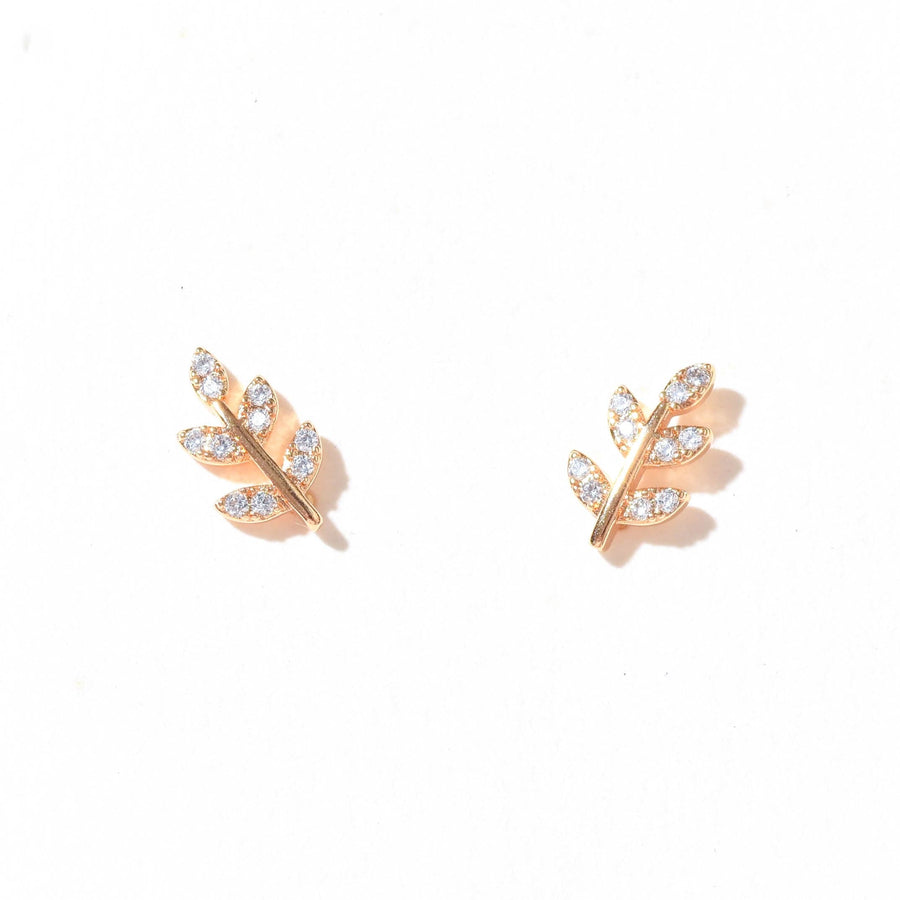 Sweet Pea Studs | Warm Gold