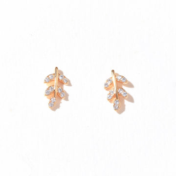 Sweet Pea Studs | Warm Gold