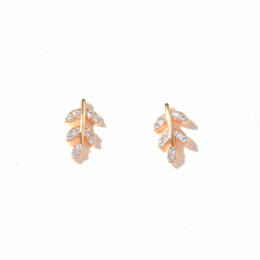 Sweet Pea Studs | Warm Gold