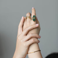 Ellowyn Green Mica Ring