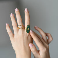 Ellowyn Green Mica Ring