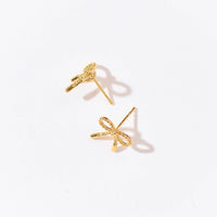 Lila Bow Studs | Gold