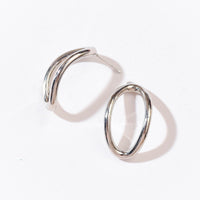 Aiko Hollow Studs | Silver