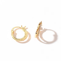 Isla Double Hoops | Gold