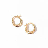 Isla Double Hoops | Gold