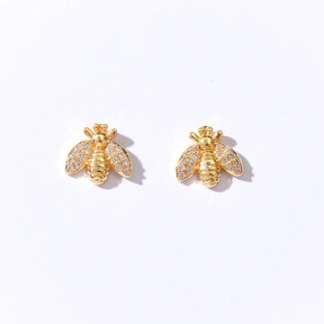 Honey B Studs | Gold