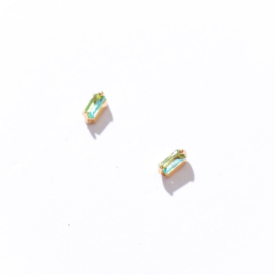 Inez Dainty Studs | Sea Green