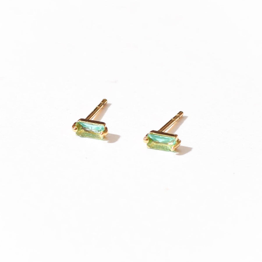 Inez Dainty Studs | Sea Green