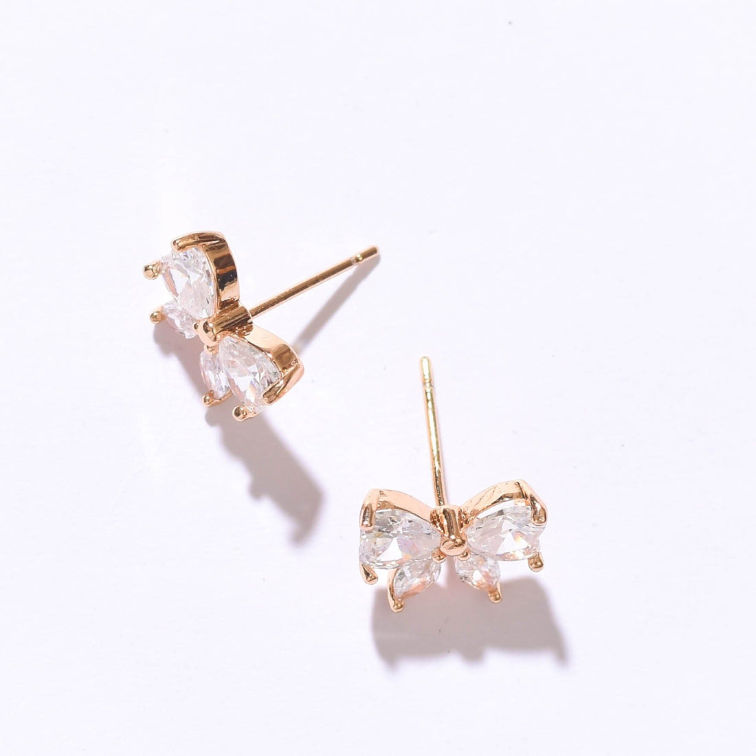 Christy Bow Studs | Warm Gold