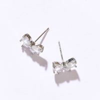 Christy Bow Studs | Silver