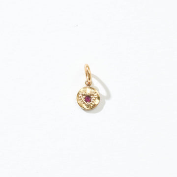 Mini Vintage Ruby Charm