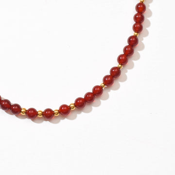 Michaela Red Agate Necklace