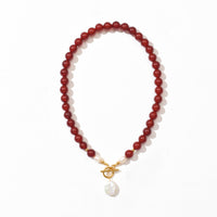 Zhi Red Agate Necklace