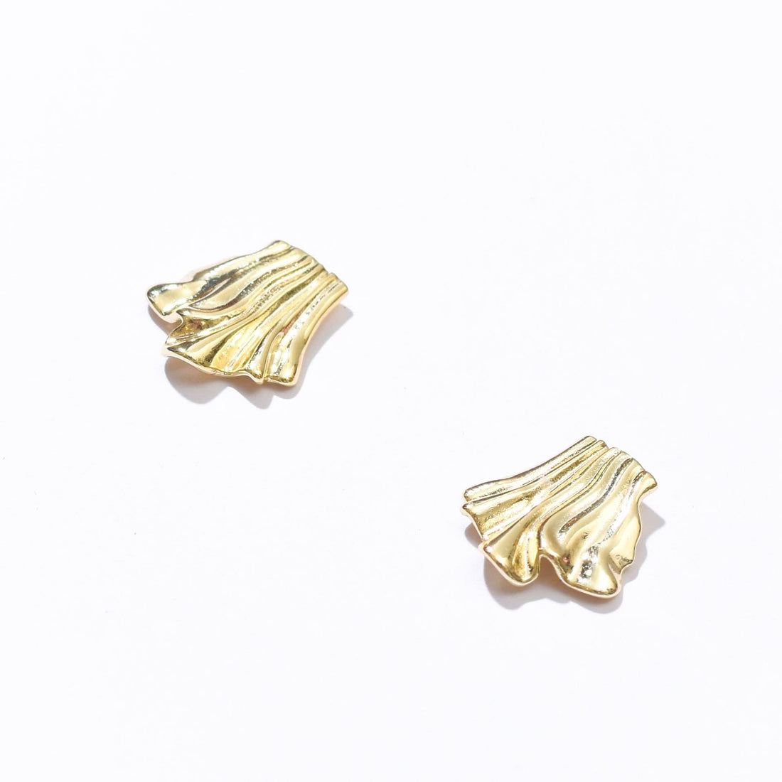 Tara Draped Studs | Gold