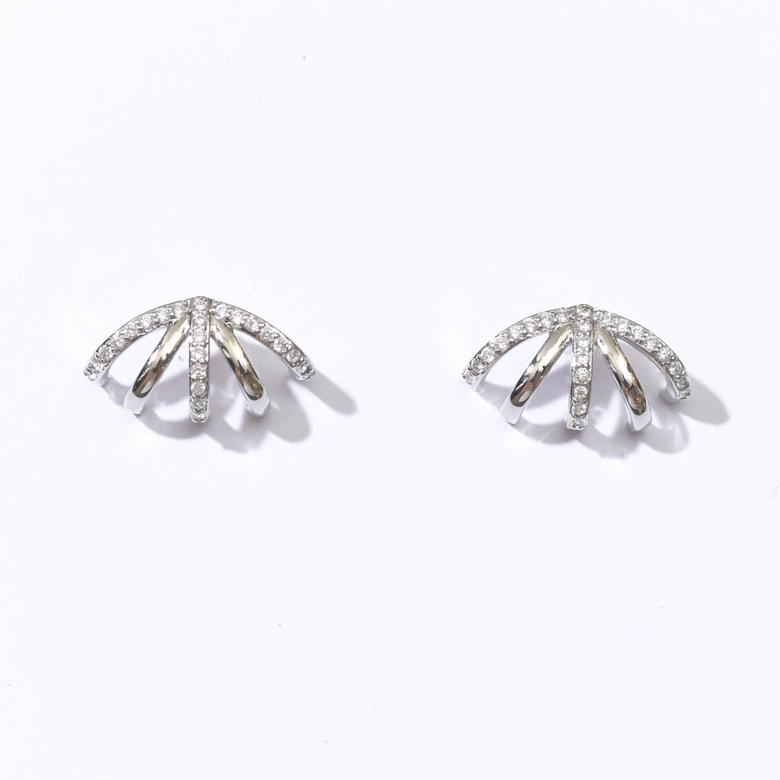 Gwen Cage Studs | Silver