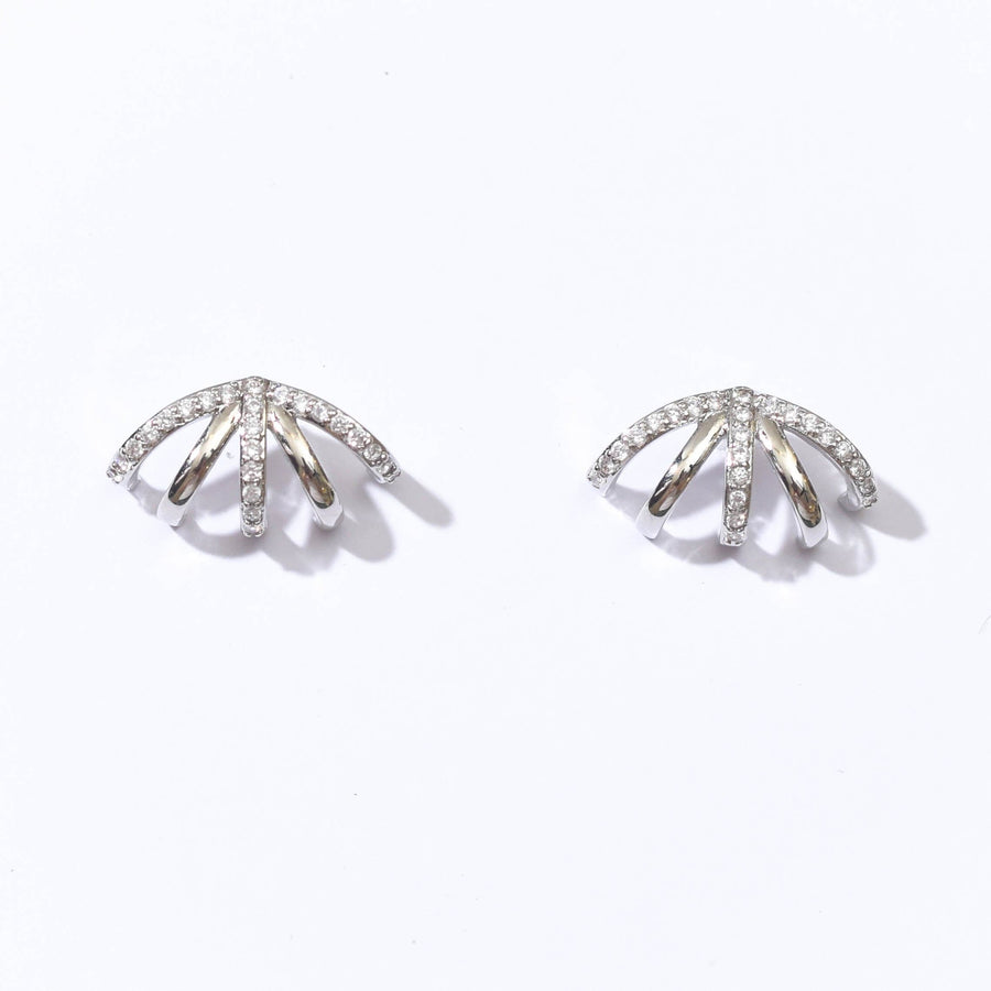 Gwen Cage Studs | Silver