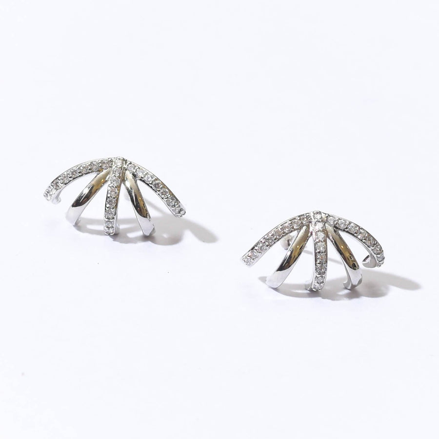 Gwen Cage Studs | Silver