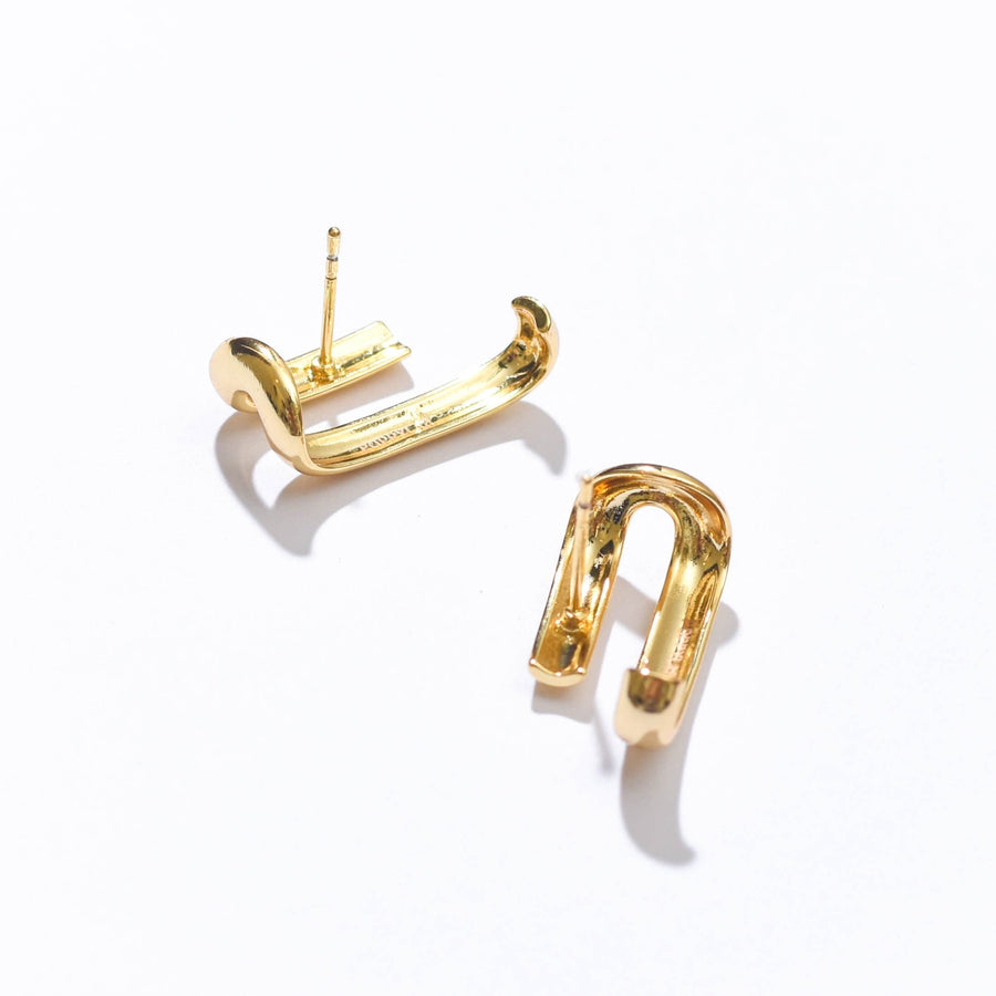 I See Double Studs | Gold