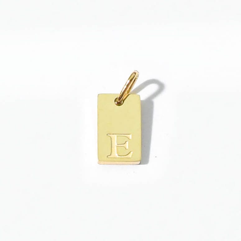 Alphabet E Charm | Gold