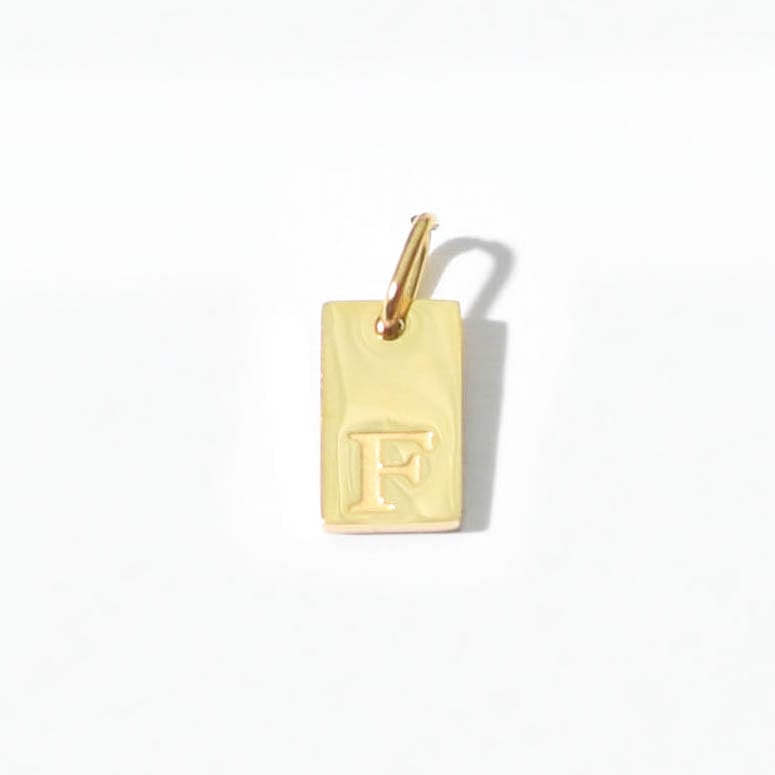 Alphabet F Charm | Gold