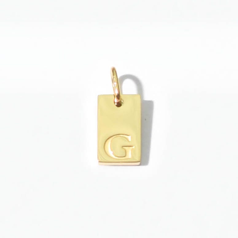 Alphabet G Charm | Gold