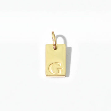 Alphabet G Charm | Gold