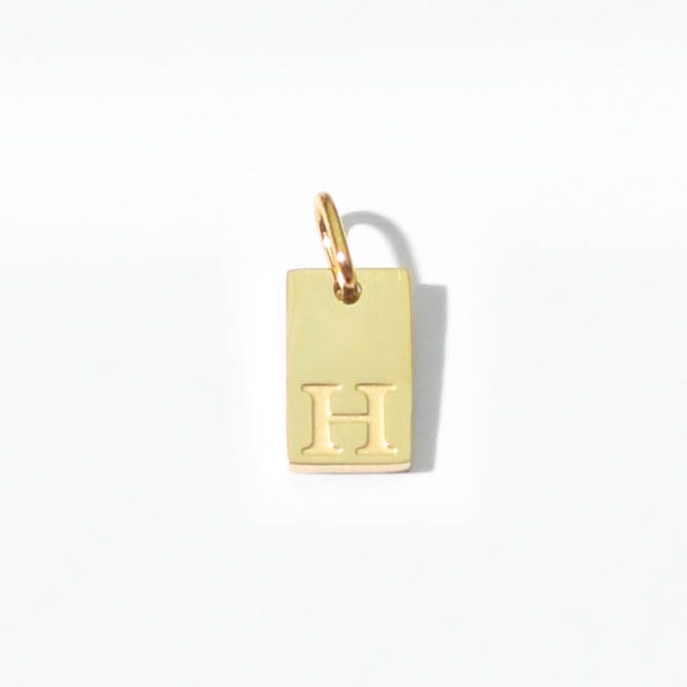 Alphabet H Charm | Gold