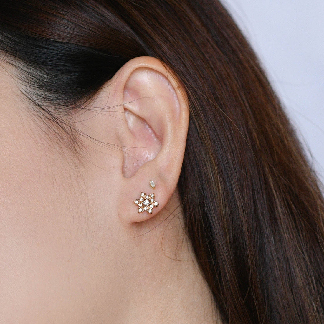 Celestine Studs | Warm Gold