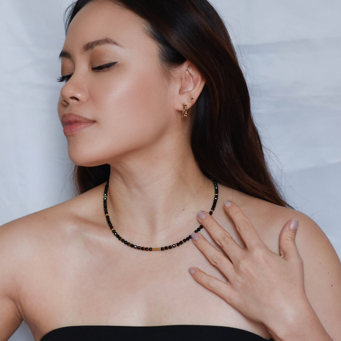 Zenn Black Spinel Necklace