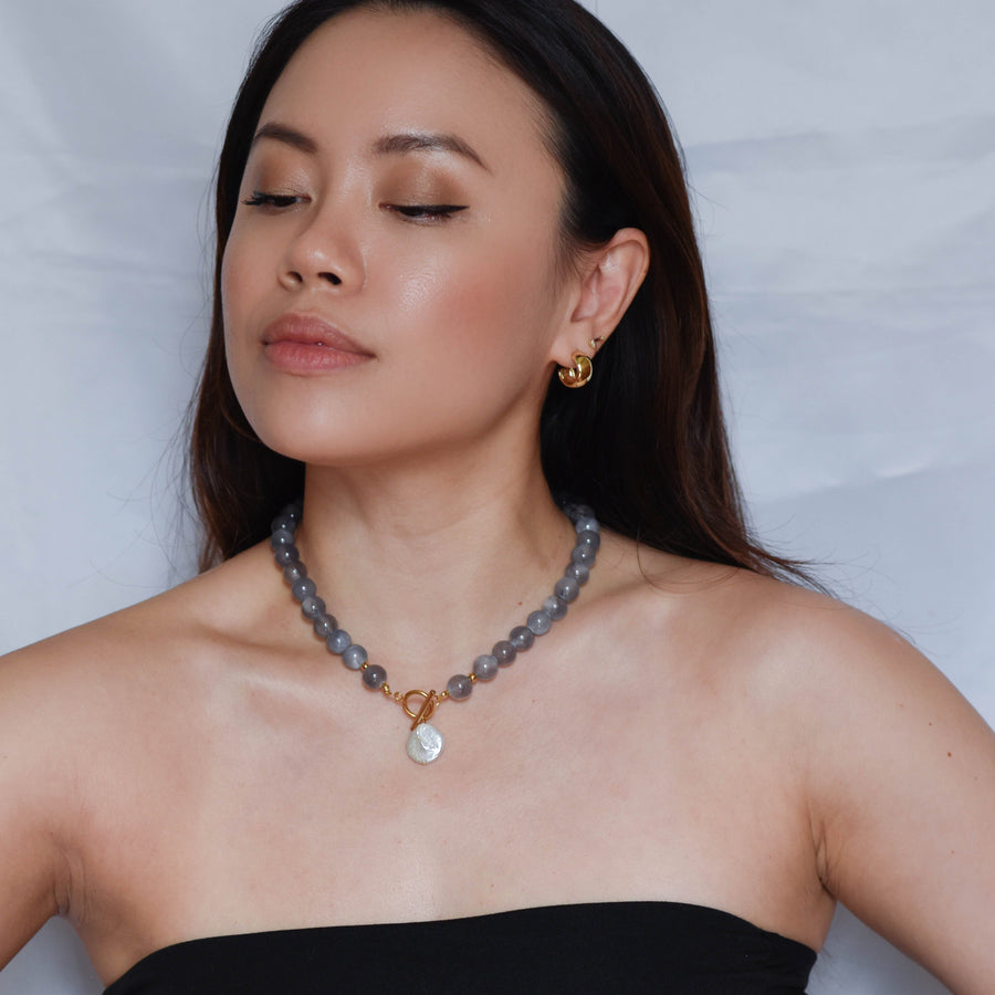 Brenn Grey Jade Necklace