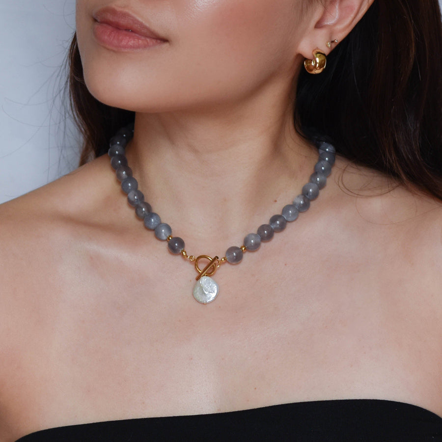 Brenn Grey Jade Necklace