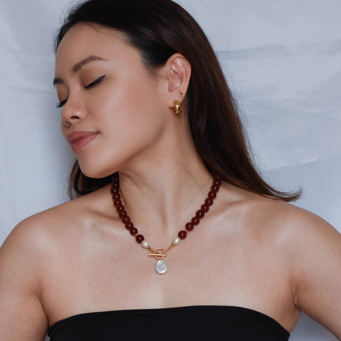 Zhi Red Agate Necklace