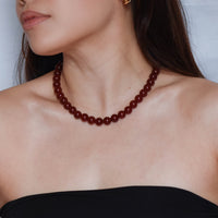 Zhi Red Agate Necklace