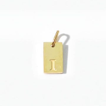 Alphabet I Charm | Gold