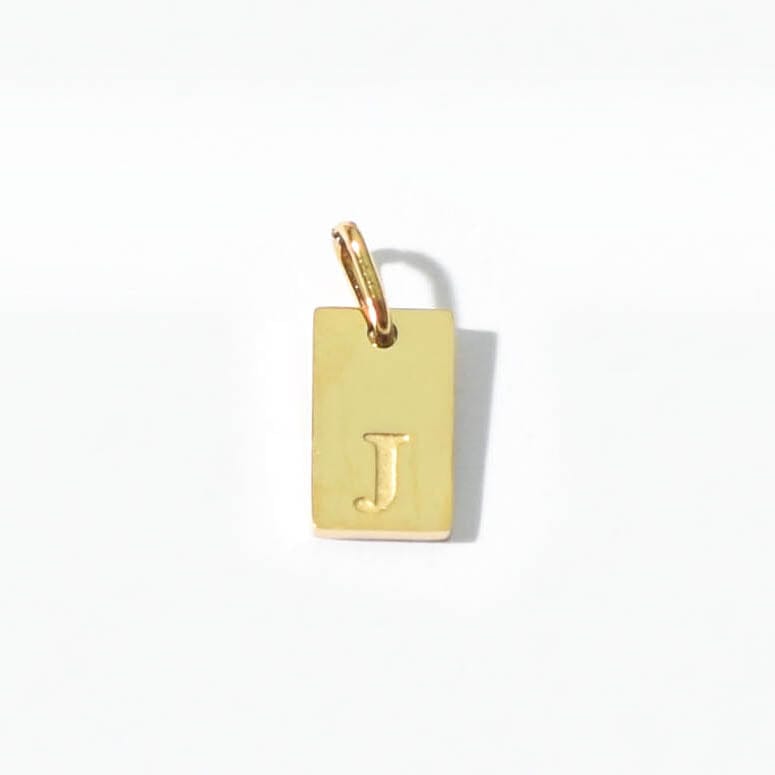 Alphabet J Charm | Gold