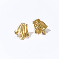 Tara Draped Studs | Gold