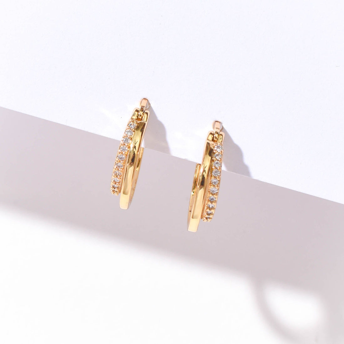 Isla Double Hoops | Gold