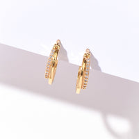 Isla Double Hoops | Gold