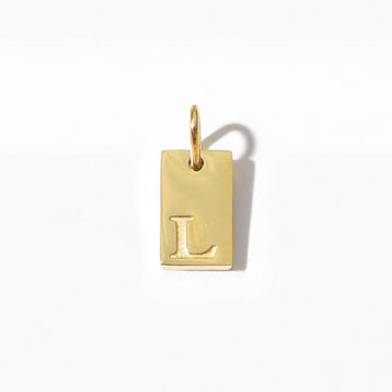 Alphabet L Charm | Gold