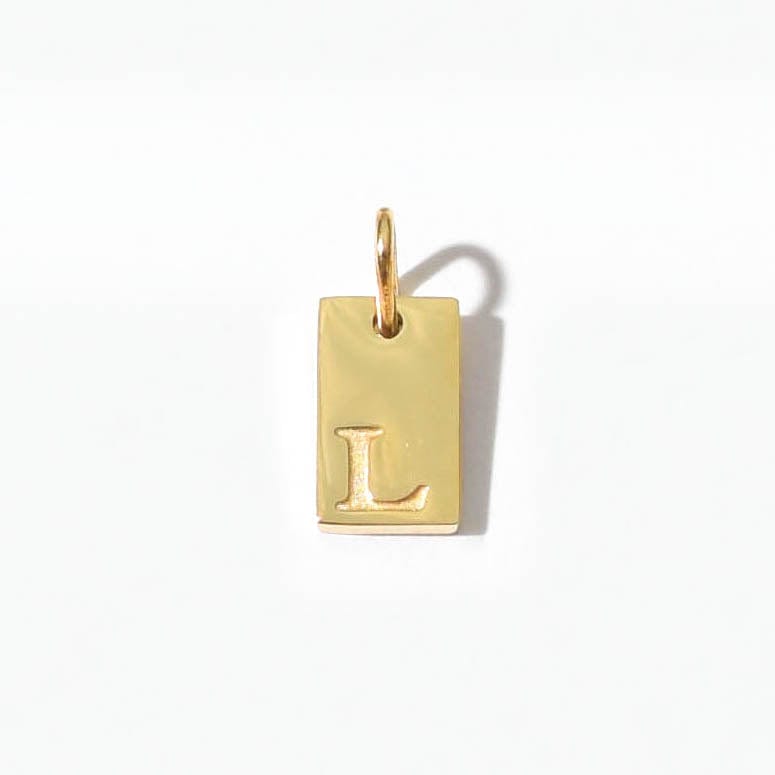 Alphabet L Charm | Gold