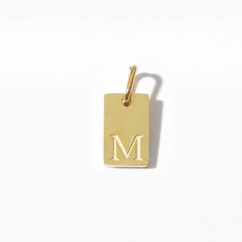 Alphabet M Charm | Gold